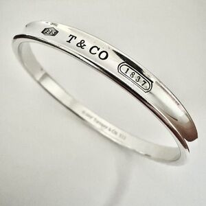 Tiffany & Co. 1837 Sterling Bangle Bracelet